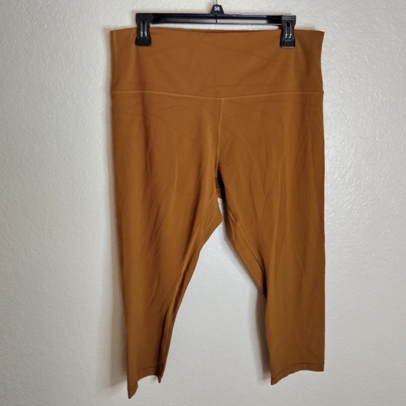 Lululemon Align High-Rise Crop 21"Copper Brown Sz 20 - Picture 2 of 9